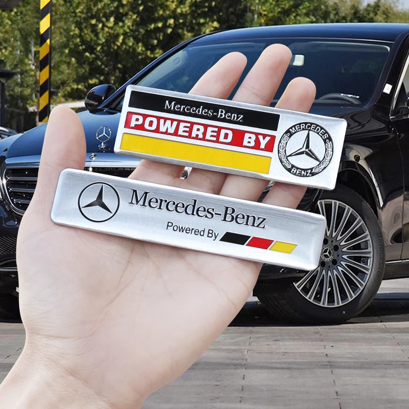 1Pc 알루미늄 합금 자동차 스타일링 배지 스티커 메르세데스 벤츠 AMG Carlsson W108 W124 W126 W140 W168 W169 W176 W177 W203
