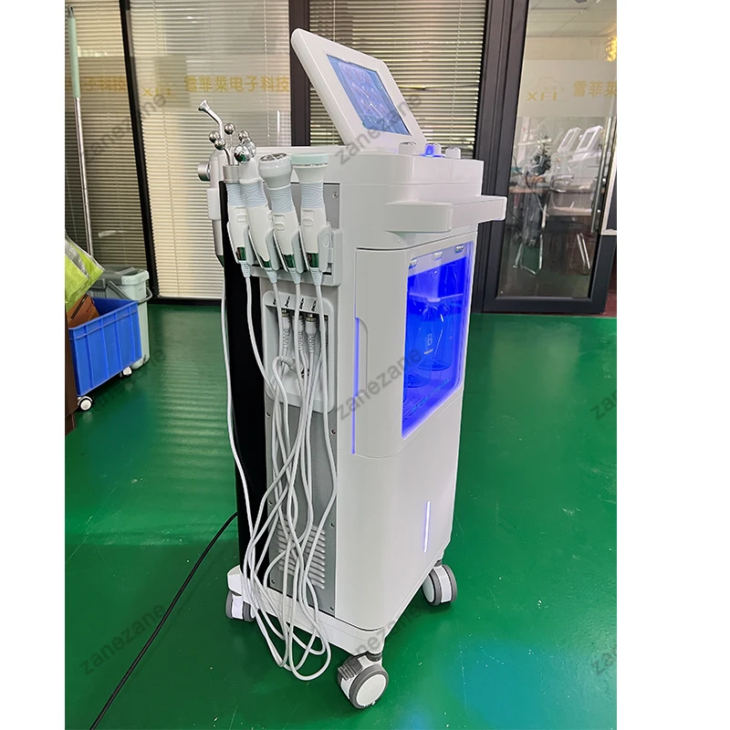 9 az 1-ben többfunkciós mikrodermoabráziós arcápoló gép | H2O2 Bubble Skin Care tisztító és csiszoló szépségápoló eszköz [mikrodermoabrázió, bőrápolás]