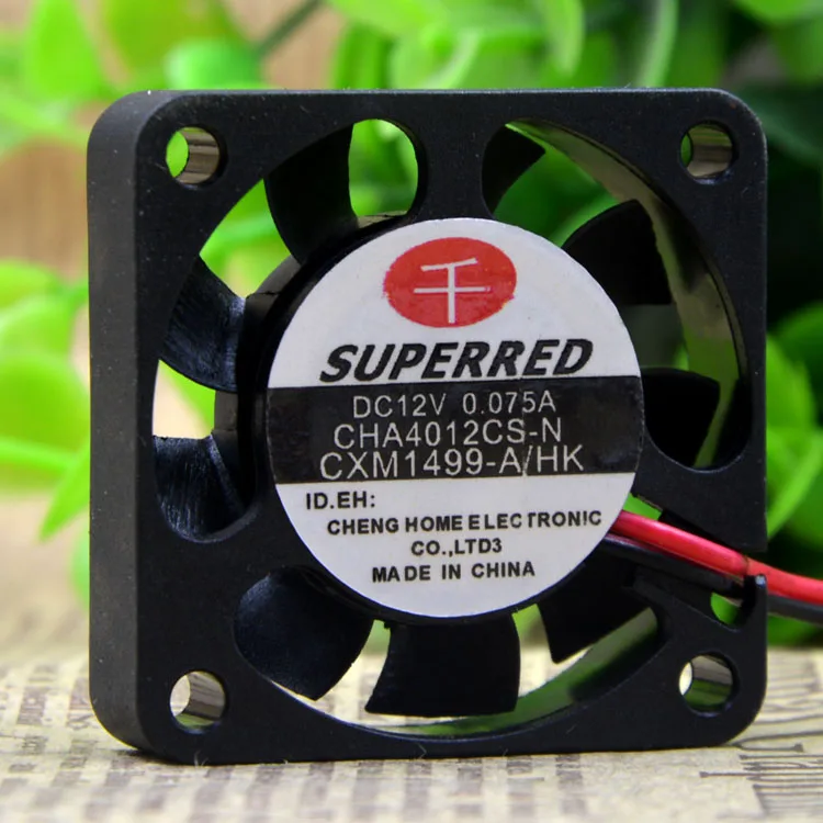 Superred Superred CHA4012CS-N 4010 12V 0.075A 4CM 초저소음 팬
