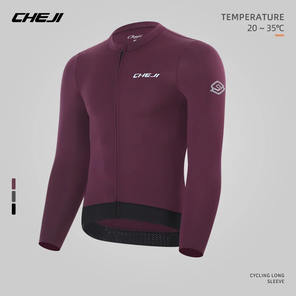 Cheji Men's Long-Sleeve Cycling Jersey