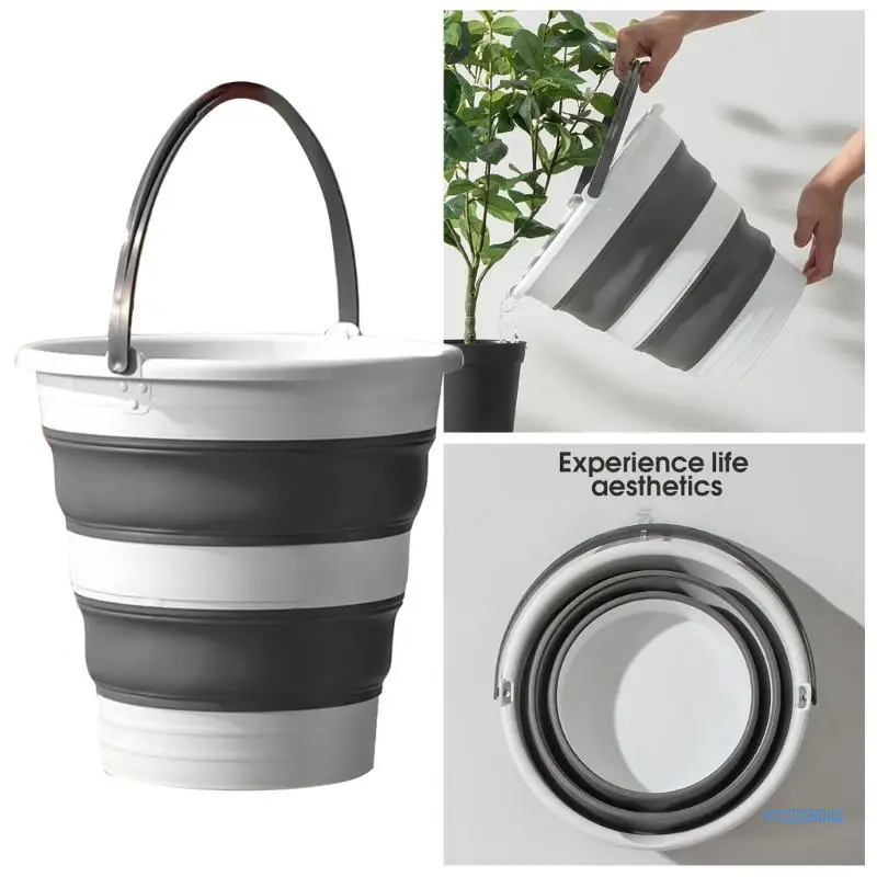 15/5/10L Portable Foldable Water Bucket Folding Buckets with Handle for Backpacking Camping Outdoor Fishing Drop shipping