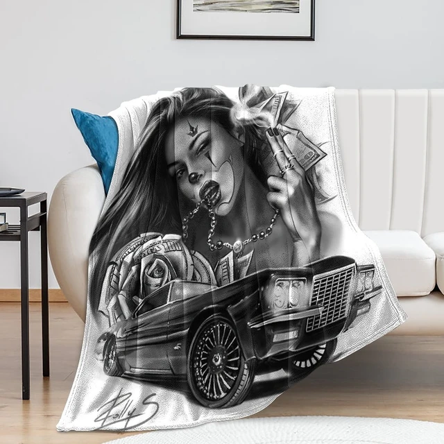 Old School Lowrider Art Blanket Lightweight Comfortable Soft Breathable  Sofa Bedding Travel Air-conditioning Blankets - Blanket - AliExpress