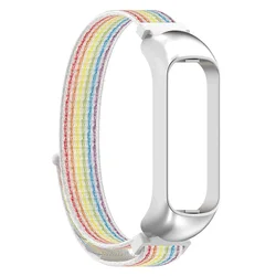Comfortable Adjustable Silicone/Nylon Sport Band Wrist Strap Replacement (Multicolor Nylon)