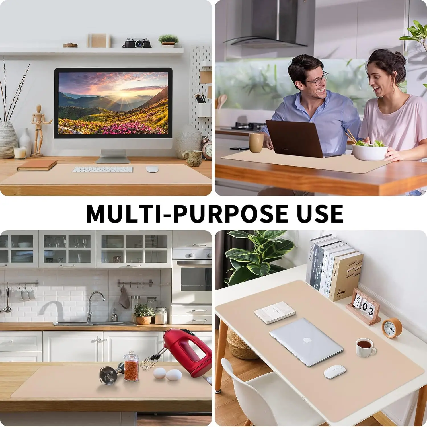 1 Pcs 대형 60*30mm 사무실 책상 보호 매트 PU 가죽 방수 마우스 패드 데스크탑 키보드 데스크 패드 게임용 마우스 패드
