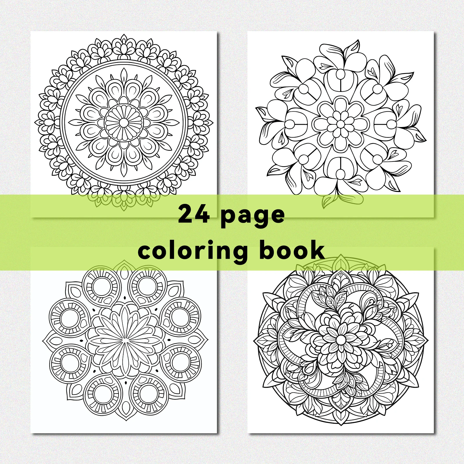 MANDALA Patterns Coloring Book for Adults Cute DIY Painting Drawing Book Perfect Gift for Party and Birthday ﻿ 4