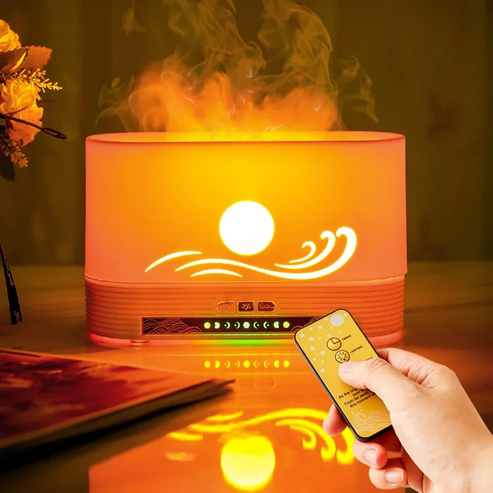 Charging Fragrance Machine Aromatherapy Diffuser Flame Mist Humidifier 250ml Quiet Ultrasonic Cool Mist Maker Humidifier USB holiday gift water droplet air humidifier machine usb charging ideal with rgb night light creative aromatherapy