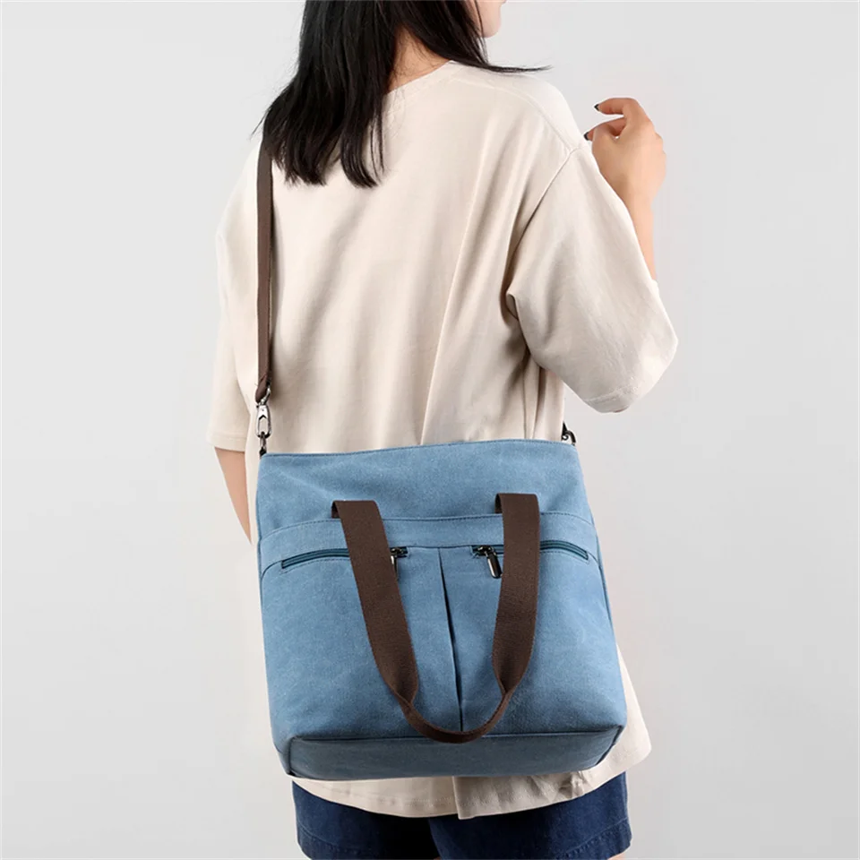 Fashion Canvas Women Shoulder Bag Women Messenger Crossbody Bag Female Tote Shoulder Bag Crossbody Bags