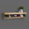 Wood Floating Wall-mounted Hidden Design Storage Shelf Compartment Concealed Floating Shelf Furniture Decoration Storage Box 5