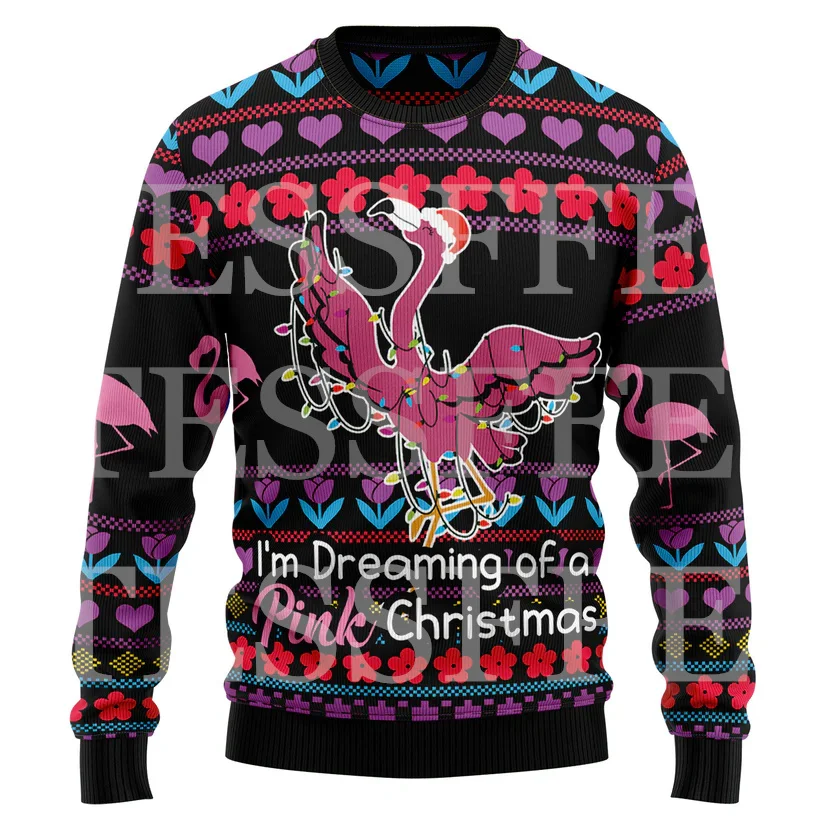 Halloween Dog Cat Bear Cotton Christmas Knitted Ugly Sweater Vintage Winter Pullover Retro Long Sleeve 3DPrint Casual Harajuku 3