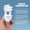 13W 26W Reptile UVB Heating Lamp Bulb 5.0 10.0 Calcium Supplement Lamps Bulbs Reptiles Box Lighting for Snake Lizard Turtle 220V 4