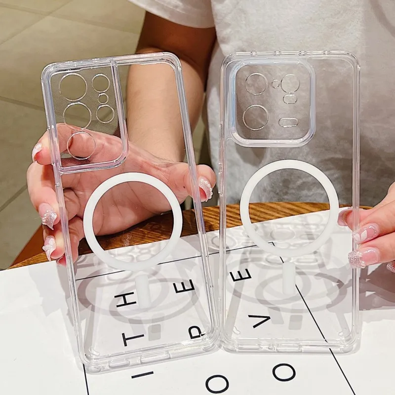 Transparent Magnetic Shockproof Hard Cover