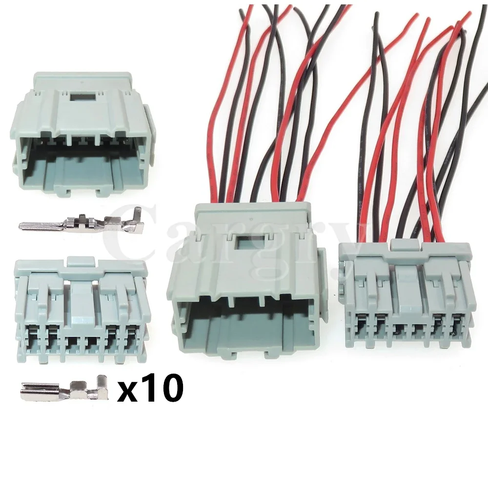1 Set 10P 6098-0249/6098-0250 AC Assembly Automotive Reverse Light Sensor Wiring Socket for Honda with Wires Car Parts