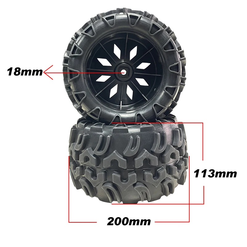 Vrx Rh5153 Rc Pneumatici Per Camion 2 Pezzi Per Vrx Racing 1/5 Rc Car 1/5 Remote Contol Toys Accessori Per Auto Per Bambini Adulti