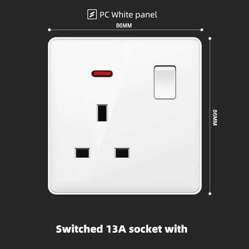 1gang 13A,110-250V