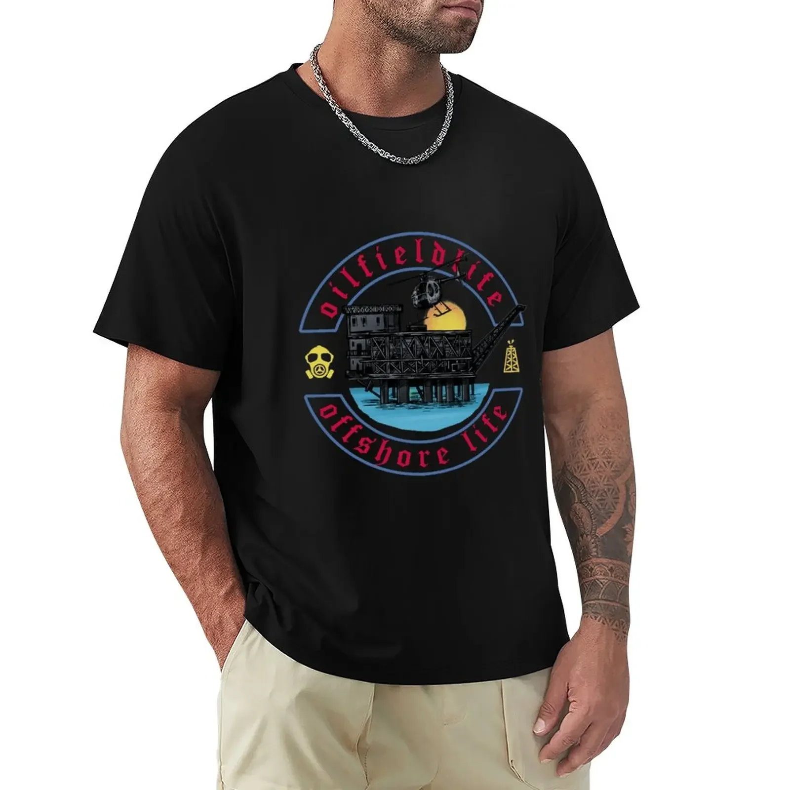 

offshore life T-Shirt tees graphics Short sleeve tee clothes for men