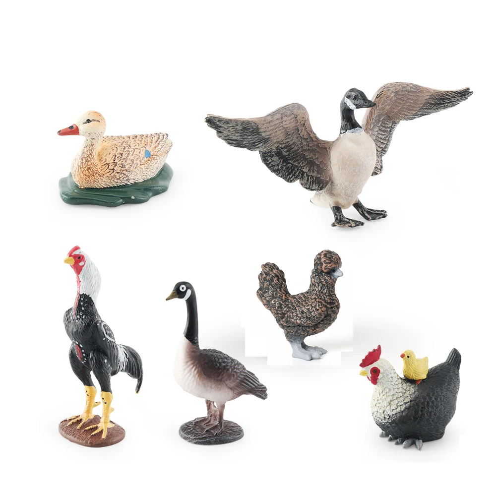 Farmyard Poultry Animal Figurines - Home Decoration Ornaments