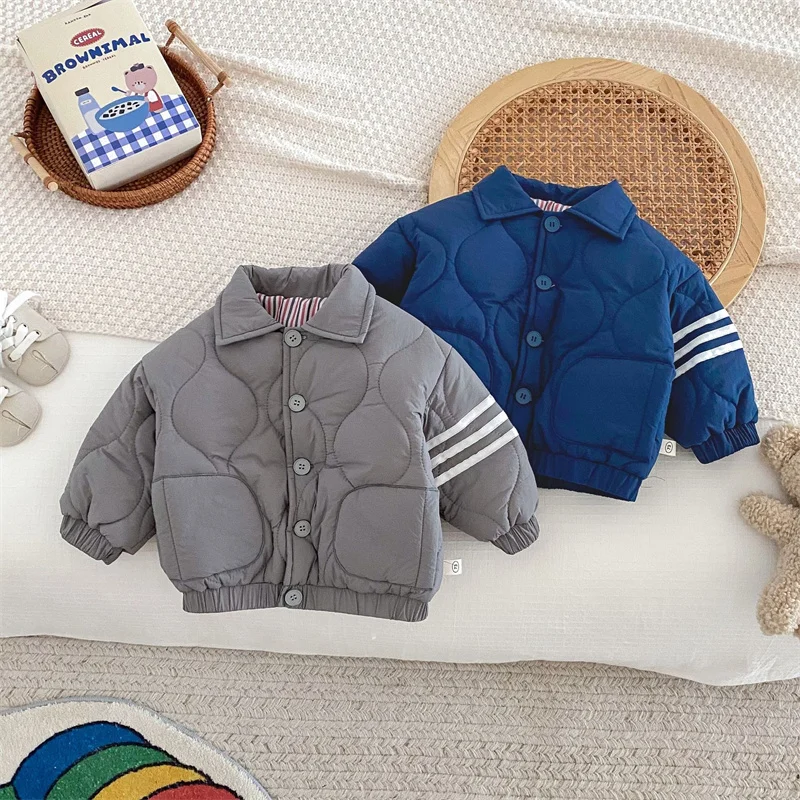Children's Winter Coat New Warm Thick Cotton Jacket Kids Outerwear Hoody Cardigan for Boy