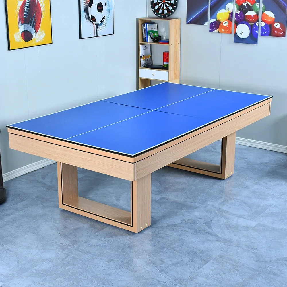 Pool Table, 2-in-1 Tennis Table, Durable Game Table for Home Entertainment