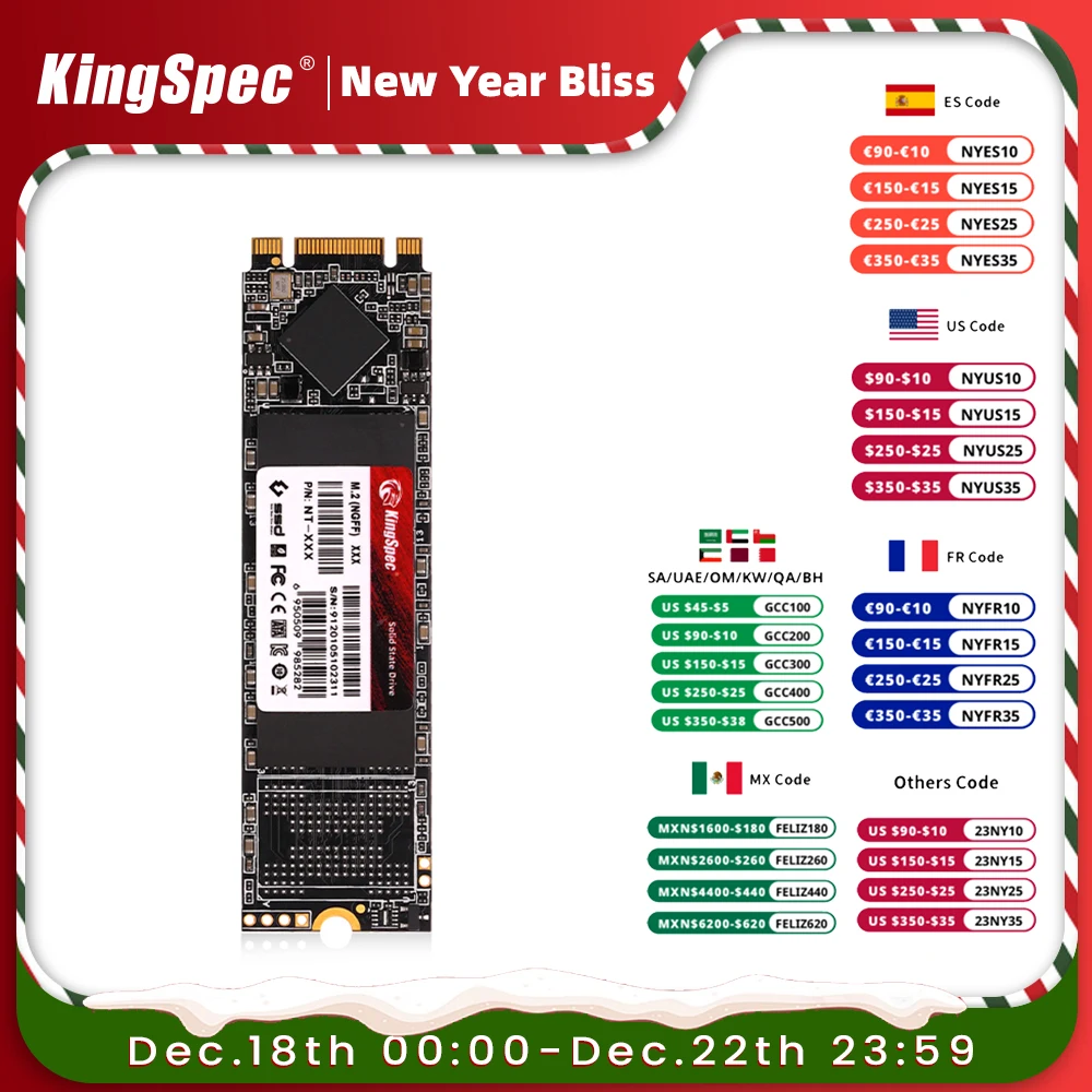 KingSpec M.2 SSD NGFF 128GB 256GB 512gb 1TB 2TB M2 SATA SSD 2280 SATA3 6Gb  Internal Solid State Drive Hard Disk for Laptop - AliExpress