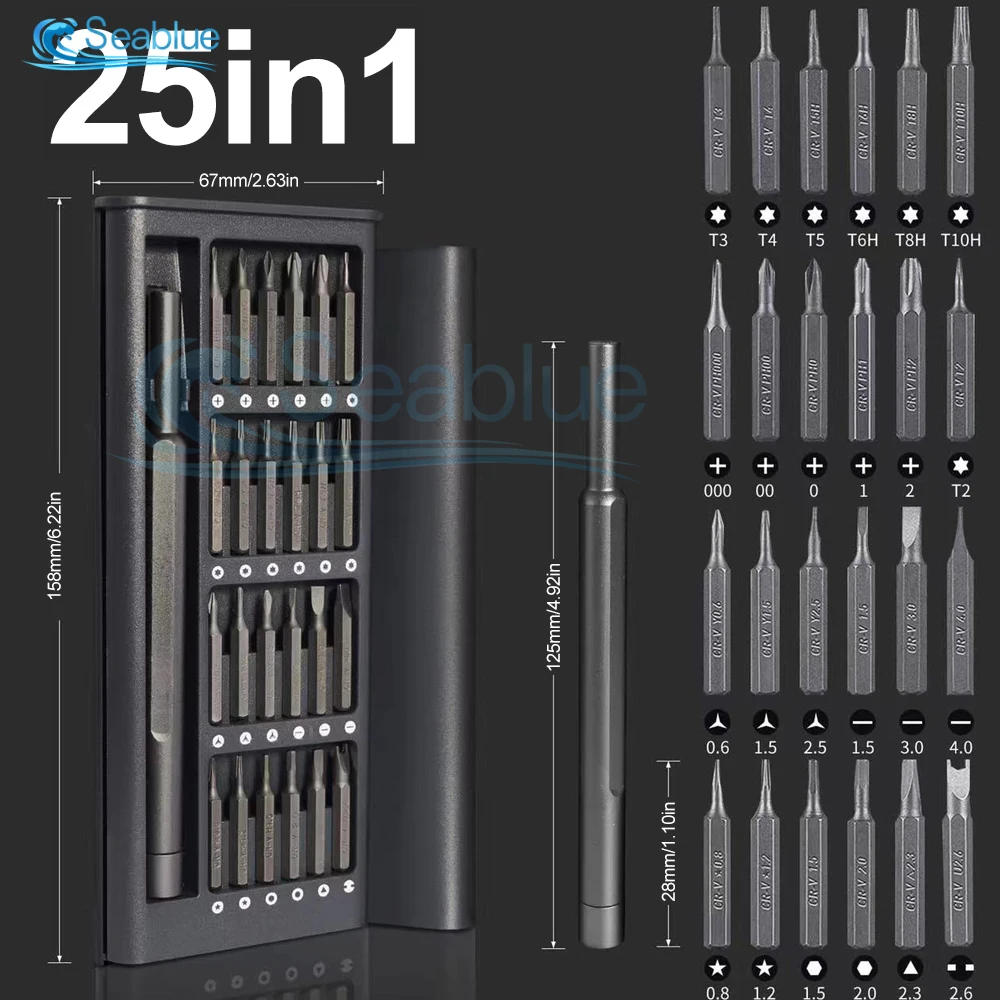 

25 In 1 Screwdriver Set Multifunctional Precision Screwdrivers Kit Mobile Phone PC Repair Repair Screwdriver Hand Tools