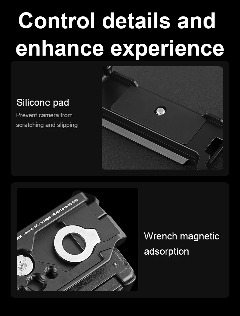 Camera Full Cage for Lumix S5ll/IIX with Multiple Expansion Holes Aluminum Alloy