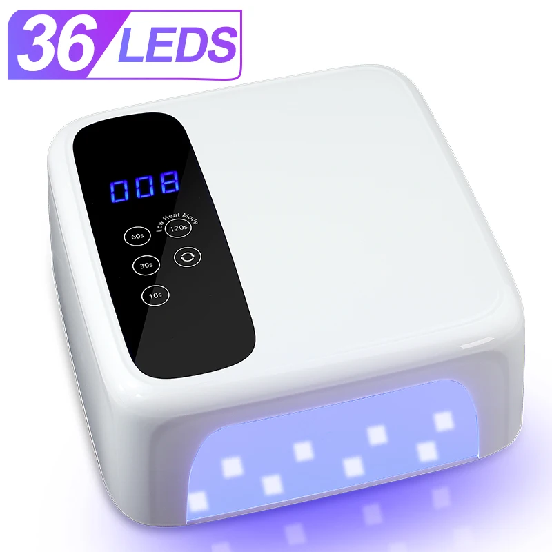 

LED Nail Lamp UV Powerful Wired 15600mAH 72W Fast Professional Gel Nail Dryer Nail Polish Curling Lamp for All Gel Nail Polish
