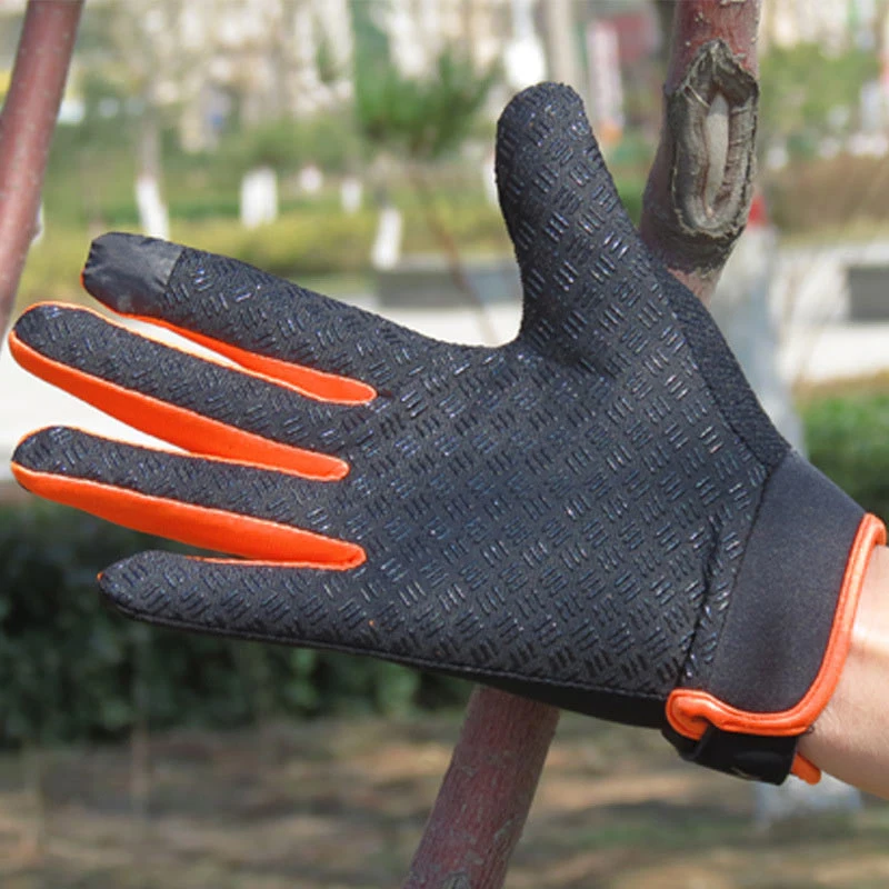 Anti-Slip Cycling Gloves TouchScreen Bike Gloves Outdoor Winter Thermal Warm Cycling Full Finger Bicycle Ski Sport