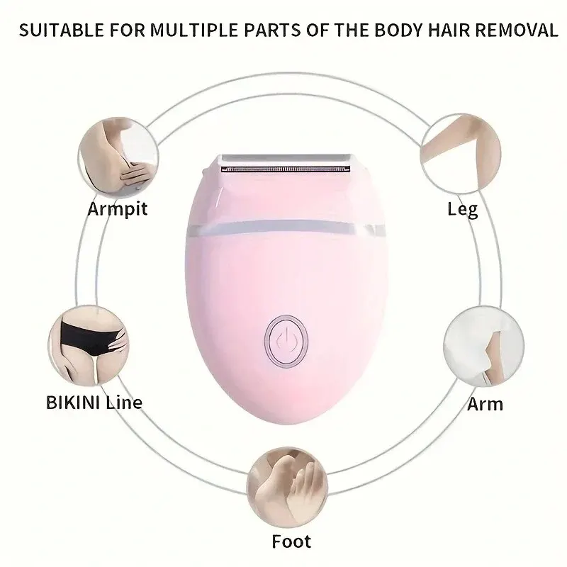 Portable WOMEN'S Electric Shaver Dual-purpose Detachable Head Dedicated to Bikini Area/legs/armpits Easy Body Shaping,electric shaver,electric razor,electric razors
