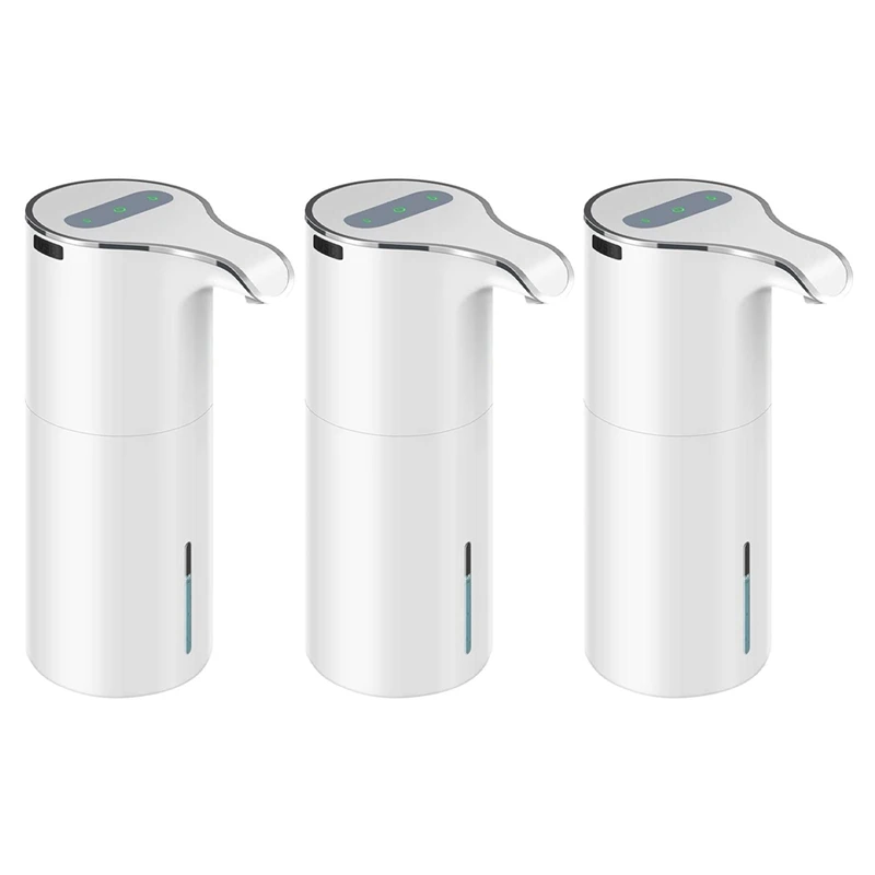 

3X 15Oz/450Ml Automatic Soap Dispenser Touchless Foaming Soap Dispenser-Rechargeable Waterproof Foam Soap Pump Dispenser