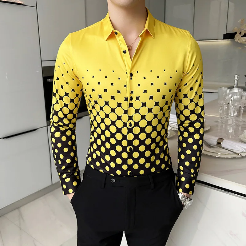 LIFENWENNA Fashion Digital Print Shirt 