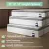 Full Mattress 12 Inch, 5-Zone Deep Sleep Firm with Extra Lumbar & Shoulder Support, Mattresses 6