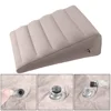 Wedge Pillow Knee Cushion Foot Pillow Elevation Leg Pillows Inflatable Back Pillow Portable For Travel Camping Sleeping PVC 4