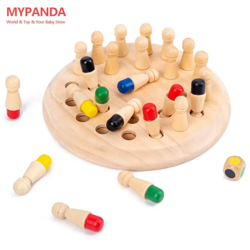 

Kids Memory Match Stick Chess Game Fun Block Board Game Educational Color Cognitive Ability Toy For Children