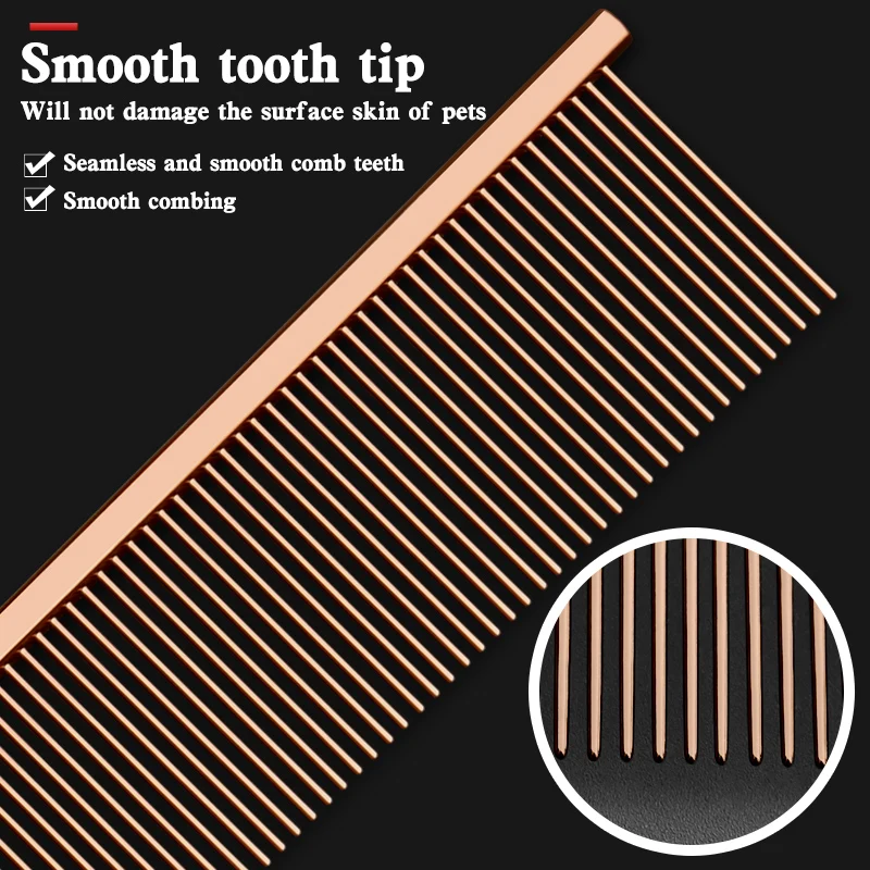 Pet Piano Comb Pick Hair Open Knot Comb Hair Long haired Cat Remove Floating Dense Teeth Sparse Teeth Dog pet hair comb