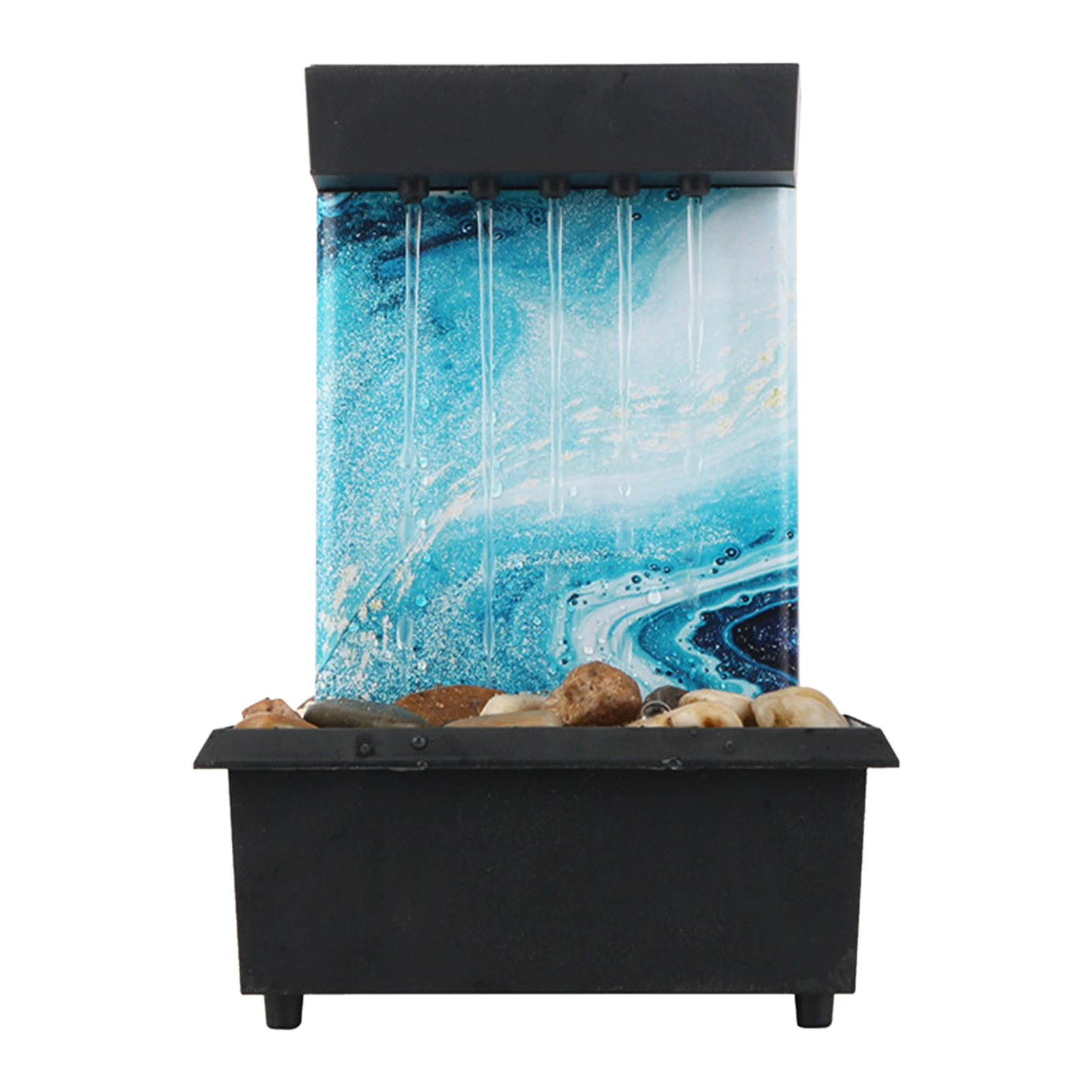 

Office Relaxing Simulate Nature Tabletop Fountain Mini Waterfall Gift Home Decor With Pump Meditation Ornament Living Room