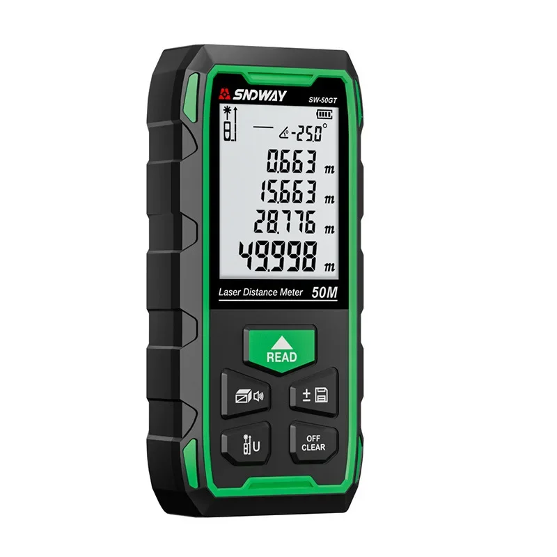 

SNDWAY SW-50GT 70GT green light rangefinder electronic ruler measuring instrument indoor outdoor laser distance measurement