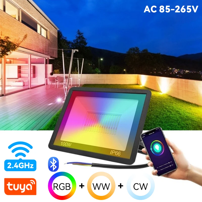 Faro LED per esterni, luci da lavoro a LED Tuya Smart