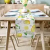Sunflower Linen Table Runner Spring Flowers Dresser Scarf Table Runner Kitchen Family Dinner Banquet Wedding Holiday Party Decor 5
