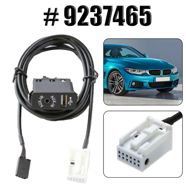 For BMW E65 E66 For BMW E81 E82 E87 E88 Connection Adapter Aux-In USB 1.5M  1pcs 9237465 AUX-IN USB Plug And Play - AliExpress