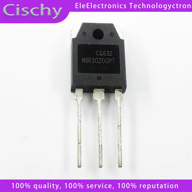 

10pcs MBR30200PT TO-247 MBR30200 TO247 MBR30200PTG TO-3P 40A 100V Schottky diode