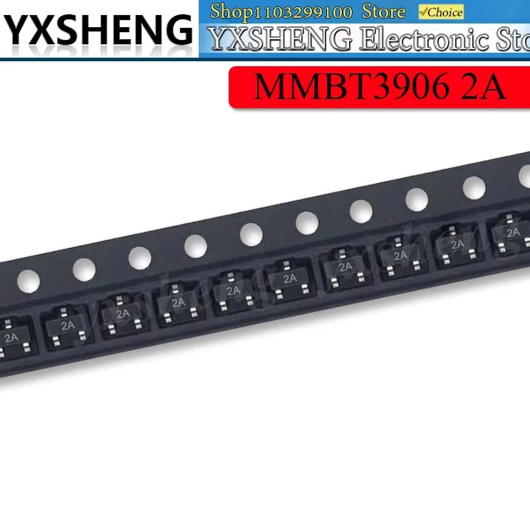 100PCS MMBT3906 2A MMBT3906LT1G 3906 2N3906 New And Original SMD Transistor