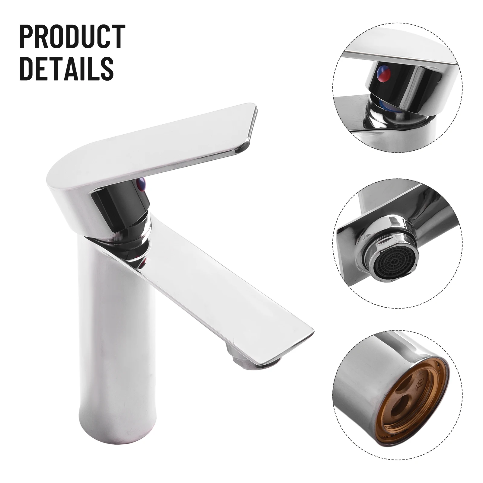 

High Quality Brass Alloy Faucet For Hot And Cold Water Mixing Suitable For Kitchens Bathrooms Corrosion And Rust Resistant