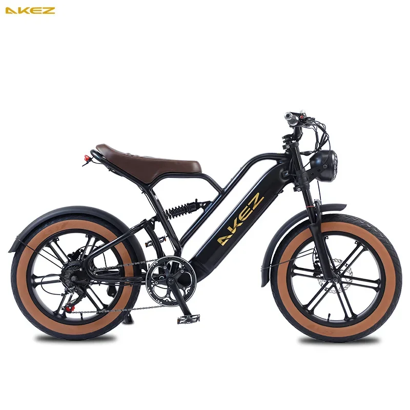 

20 Inch Aluminum Alloy American Version Retro Lithium Battery Assisted Electric Motorcycle,snow,off-road,fat Tire, Mountain Bike