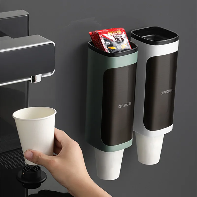 Water Dispenser Storage Paper Cup Holder Paper Cup Holder Storage Rack Taker Automatic Dropper Organizer