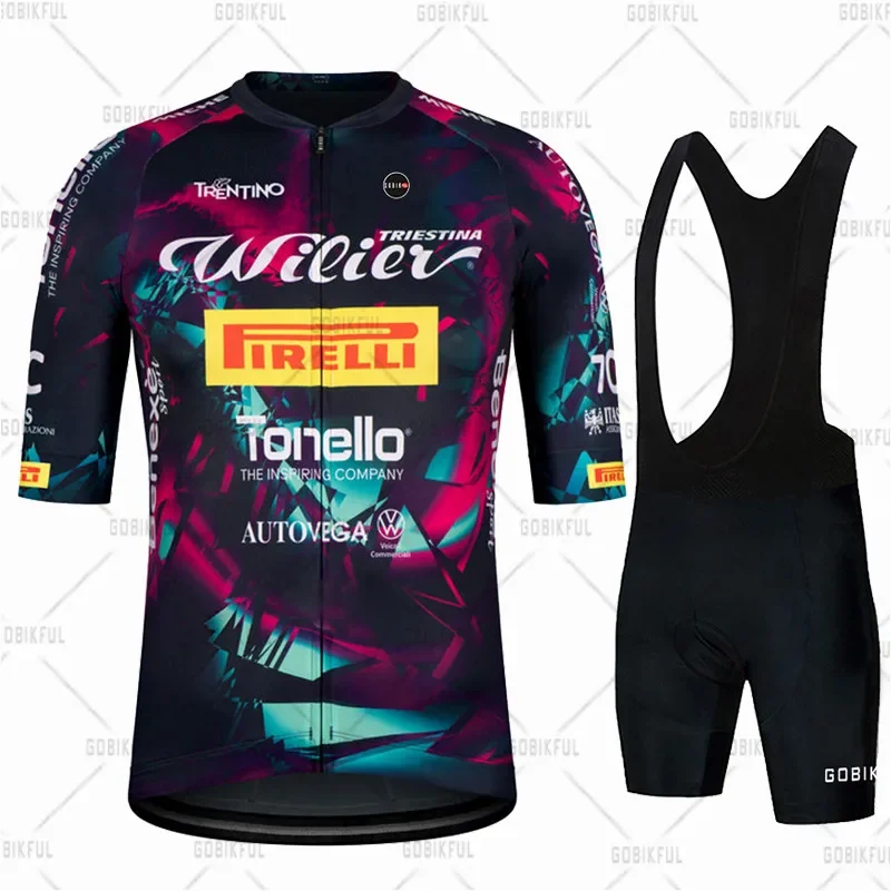 Gobikful Cycling Jersey Set Short Sleeve Summer Bicicleta Clothing MTB Maillot Ropa Ciclismo Sportswear Printing Bicycle Suit