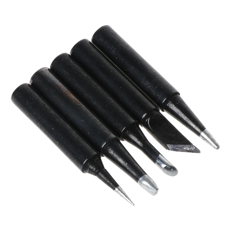 

5 Pcs Lead-Free Soldering Solder Iron Tips 900M-T For Hakko 936 SAIKE 909D 852 9 M17E