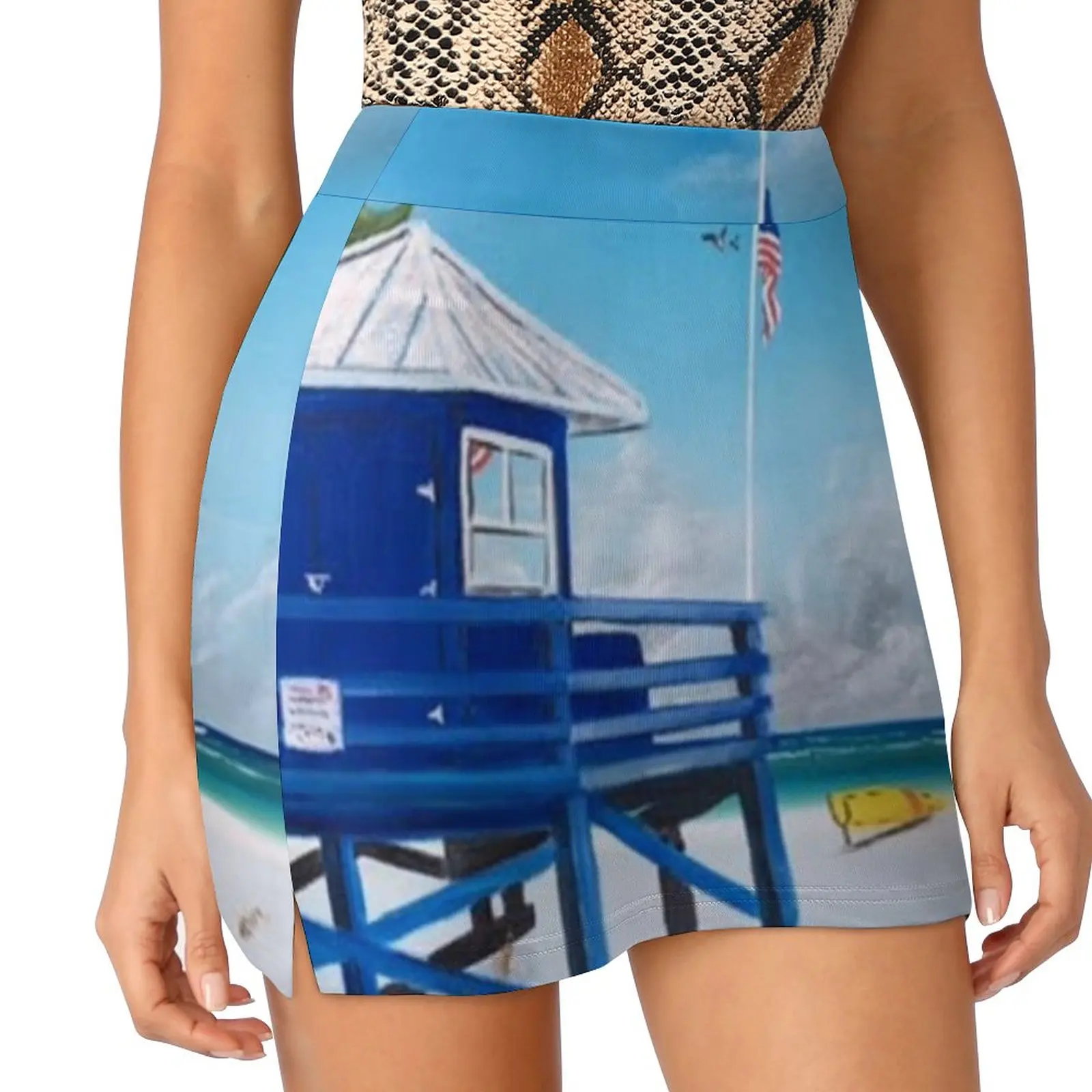 

Meet At Blue Lifeguard Stand Light proof trouser skirt Female skirt mini skirts fashion korean clothing modest skirts for women