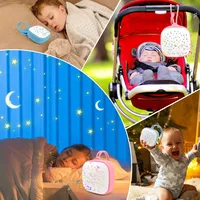 Детский умный монитор сна, портативный монитор сна с белым шумом, успокаивающее устройство для детей, музыкальная пустышка с белым шумом