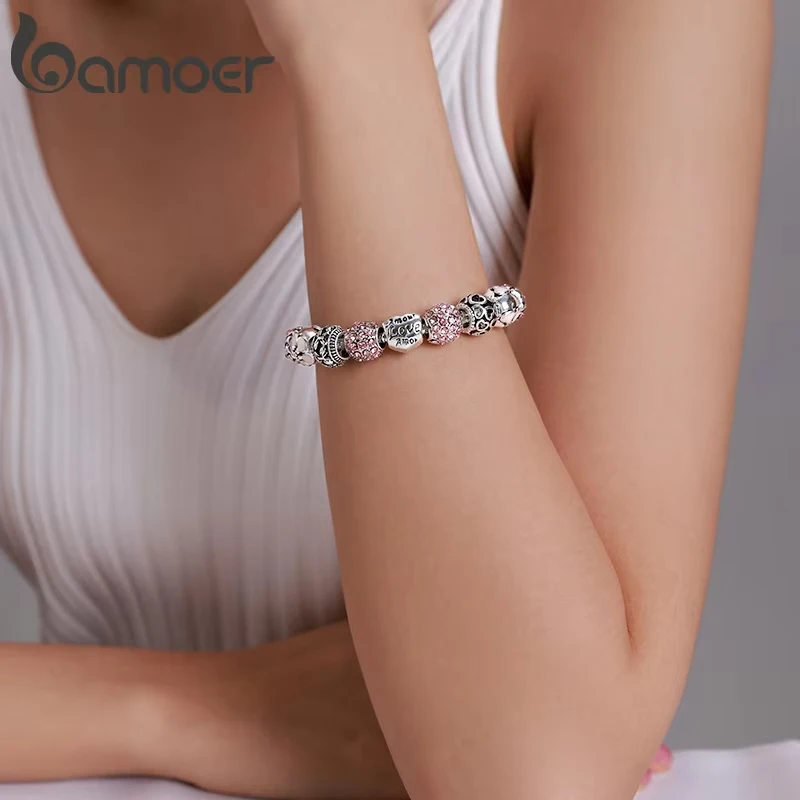 Set Di 3 Braccialetti Elasticizzati Donna Con Perline In Porcellana E Fiocco Blu – Fatto A Mano Vintage
