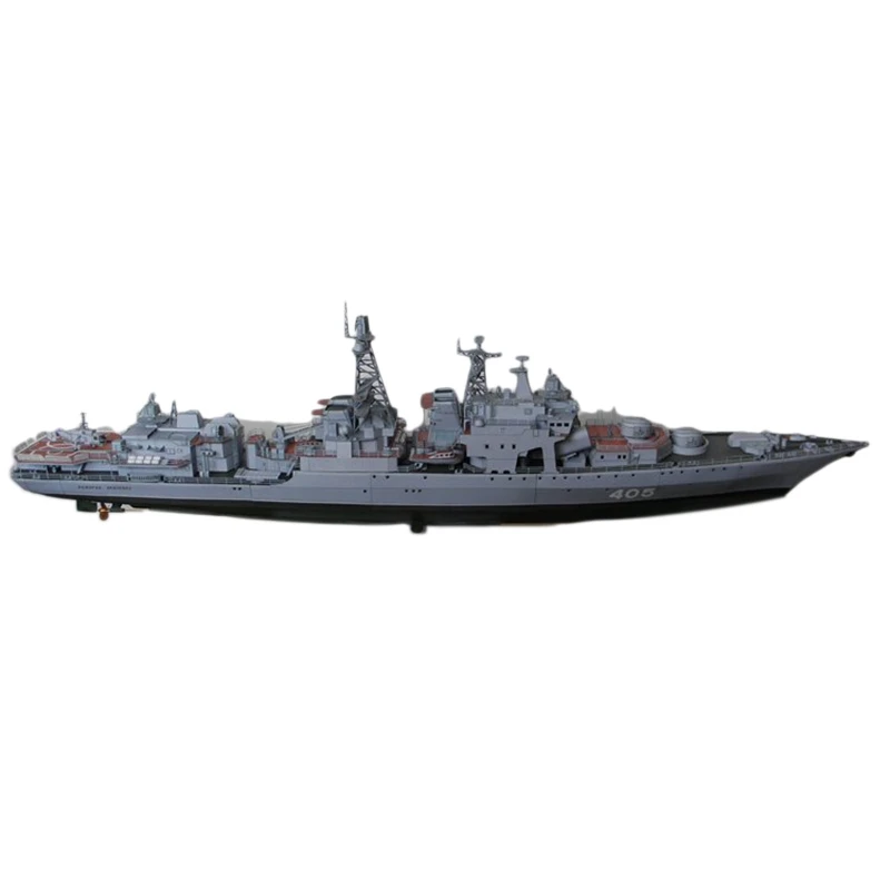 1:200Admiral Levchenko Antisubmarine Ship DIY 3D Paper Card Model Building Set Construction Toys Educational Toy Model